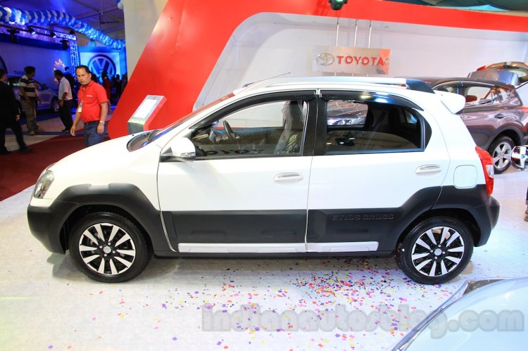 Toyota Etios Cross Diesel side at the Nepal Auto Show 2015