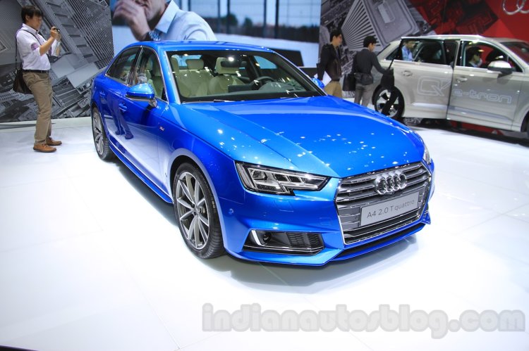 2016 Audi A4 front quarters at the 2015 Tokyo Motor Show