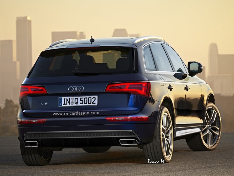 2016 Audi Q5 rear quarter right rendering