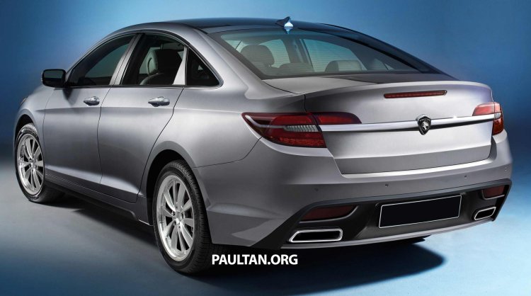 2016 Proton Perdana rear rendering