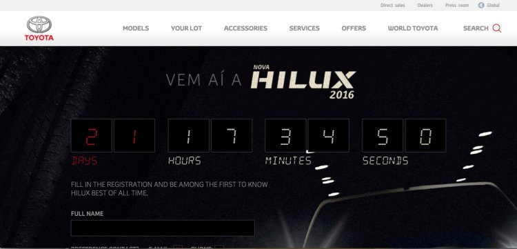 2016 Toyota Hilux to launch in Brazil on November 18