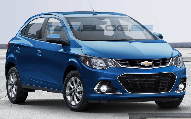 2017 Chevrolet Onix (facelift) front three quarter Rendering