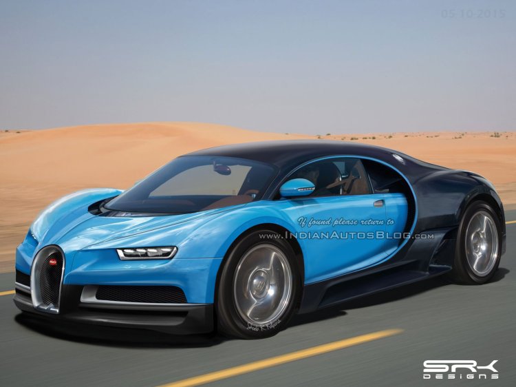 Bugatti Chiron front three quarter IAB Rendering
