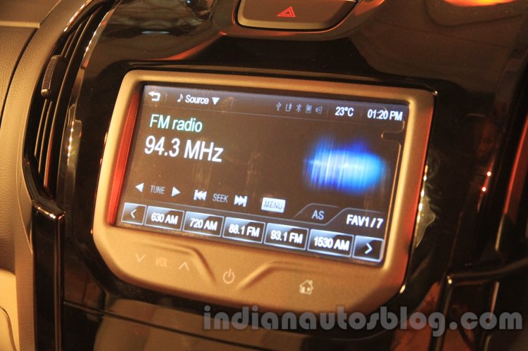 Chevrolet Trailblazer MyLink India launch