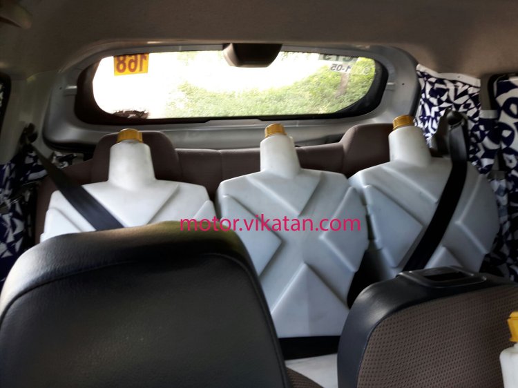 Mahindra S101 (Mahindra XUV100) rear seats spied