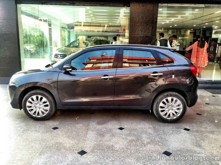 Maruti Baleno side NEXA showroom spied
