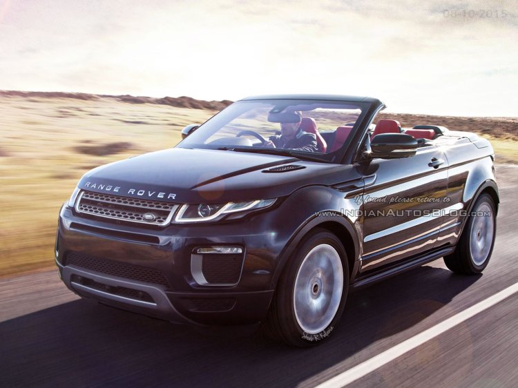 Range Rover Evoque Convertible front three quarter IAB Rendering