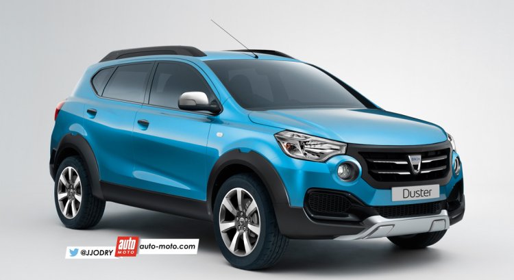 Dacia Duster front quarter rendering based on Datsun GO-Cross concept