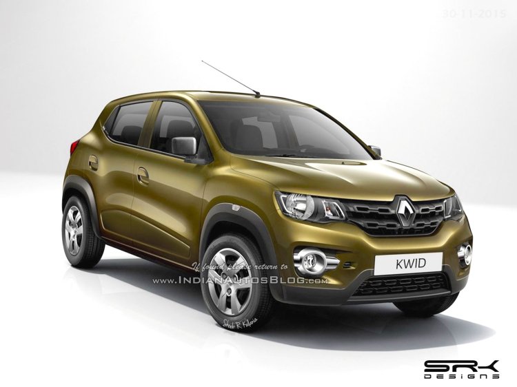 Renault Kwid Brazil spec front rendering