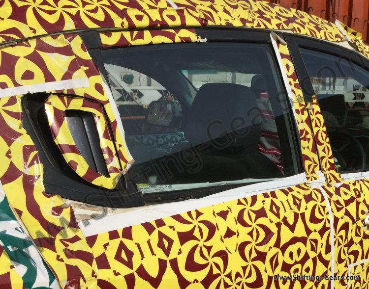 Two Mahindra S101 test mules snapped rear door handle