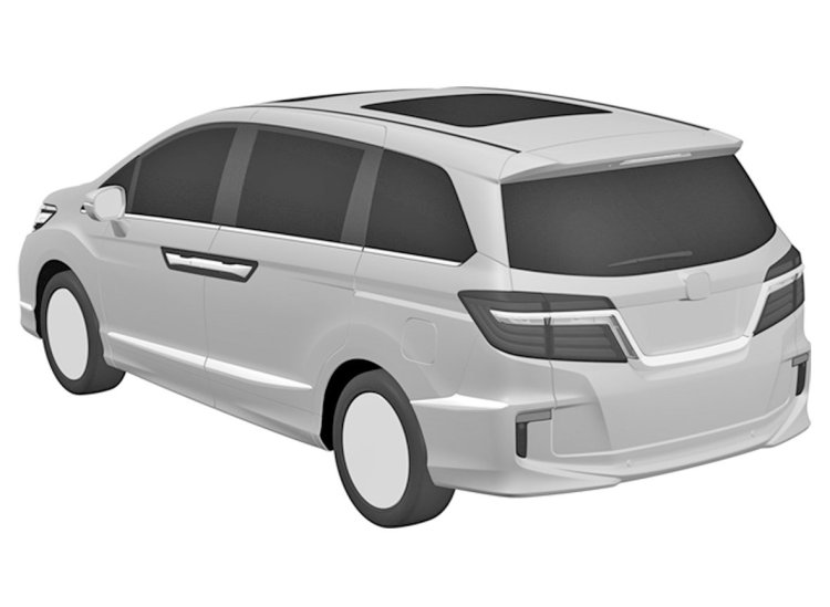 2017 Honda Odyssey rear three quarters patent image