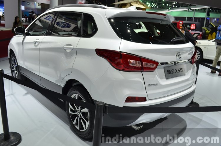 BAIC Senova X55 rear three quarters at the 2015 Shanghai Auto Show