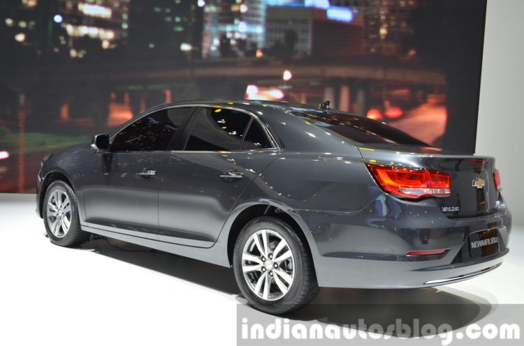 Chevrolet Malibu rear three quarters at 2015 Shanghai Auto Show