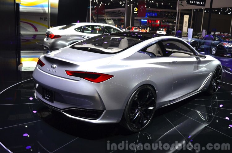 Infiniti Q60 Concept rear three quarters at 2015 Shanghai Auto Show