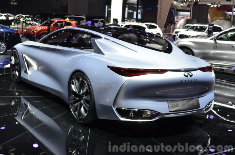 Infiniti Q80 Inspiration Concept rear three quarters 1 at 2015 Shanghai Auto Show