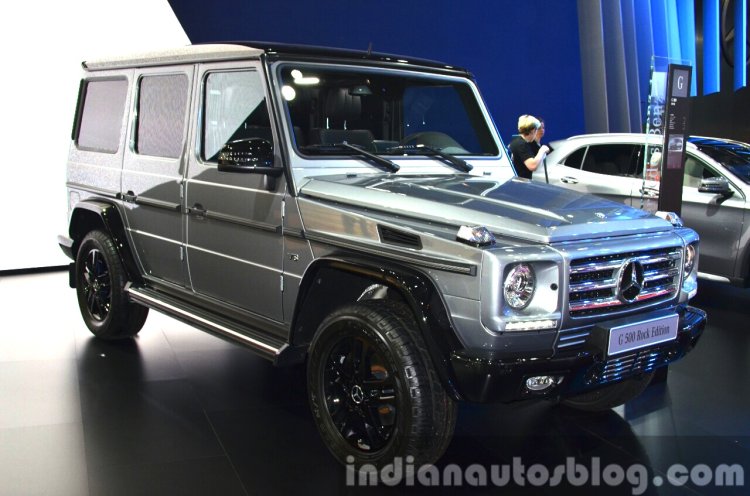 Mercedes G500 Rock Edition front three quarters at 2015 Shanghai Auto Show