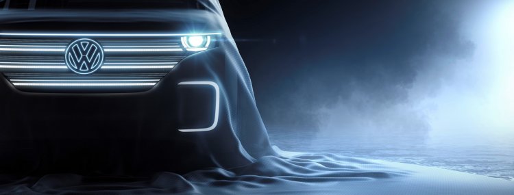 VW E-Bulli concept teaser 2016 CES