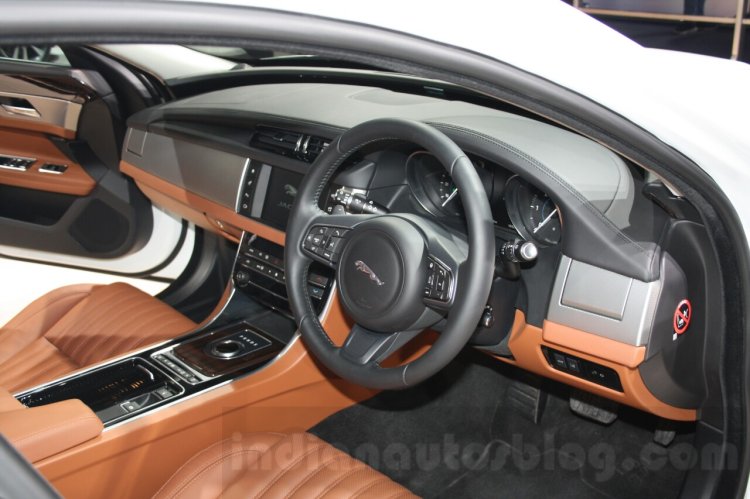 2016 Jaguar XF interior at the Auto Expo 2016