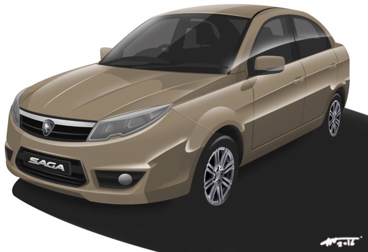 2016 Proton Saga front Rendering