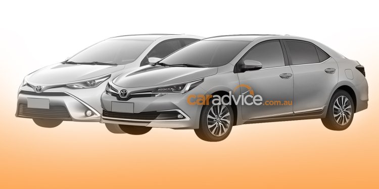 2016 Toyota Corolla facelift front three quarter leaked via patent images