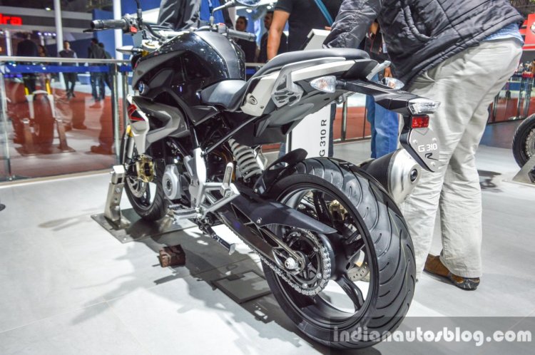 BMW G310R rear quarter at Auto Expo 2016