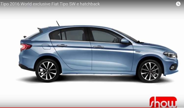 Fiat Tipo hatchback side profile Rendering