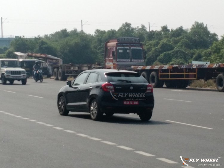Maruti-Baleno-BoosterJet-variant-rear-quarter-spied-in-Kochi