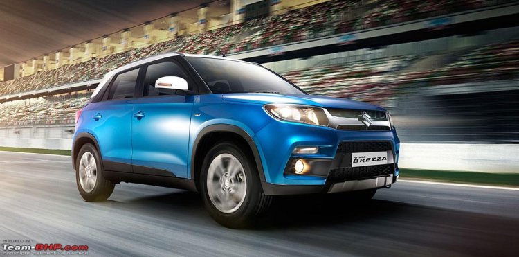 Maruti Vitara Brezza blue leaked picture