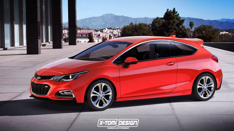Second-gen Chevrolet Cruze Hatchback 3-door rendering