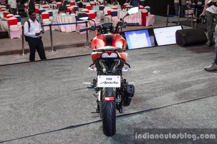 TVS Apache RTR 200 4V rear top launched