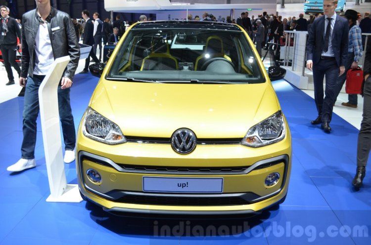 2016 VW Up! (facelift) front at the 2016 Geneva Motor Show