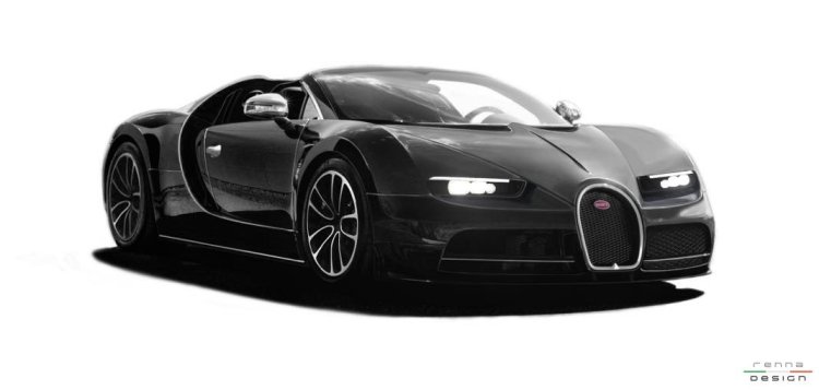 Bugatti Chiron Grand Sport front three quarters rendering
