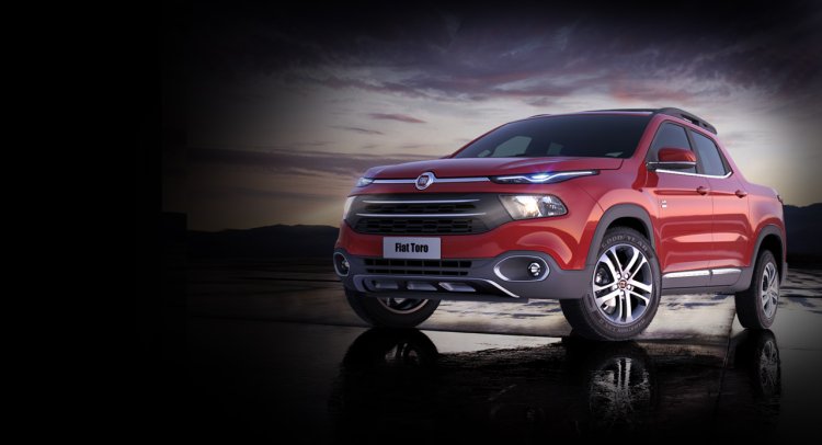 Fiat Toro front three quarter launched