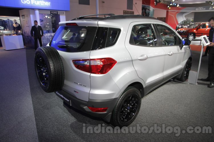 Ford EcoSport Customised rear three quarter right at Auto Expo 2016