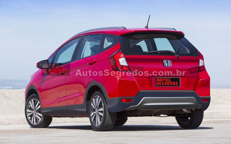 Honda Jazz Cross (Fit Twist) rear three quarter Rendering