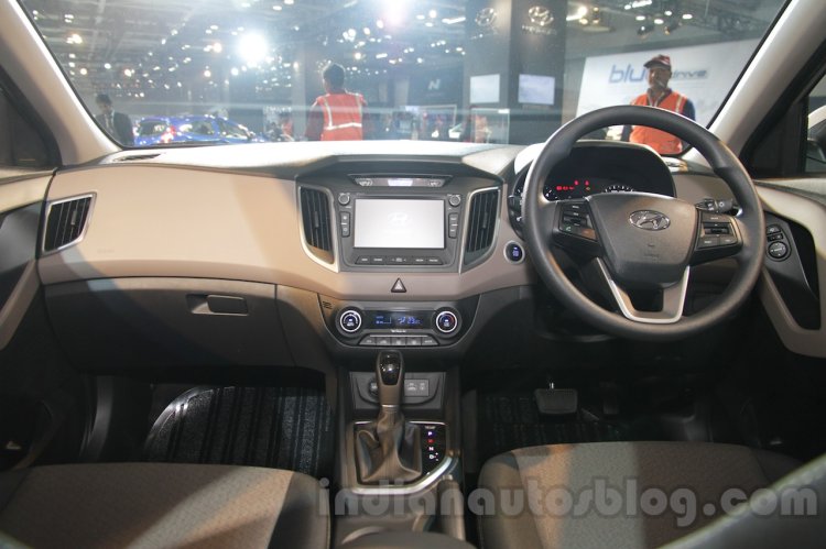 Hyundai Creta dashboard at Auto Expo 2016
