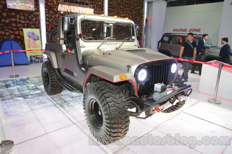 Mahindra Thar custom front three quarters at Auto Expo 2016