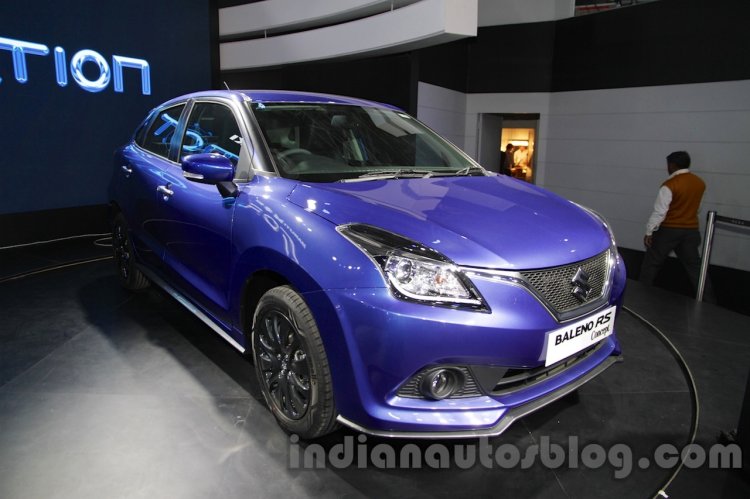 Maruti Baleno RS front quarter at the Auto Expo 2016