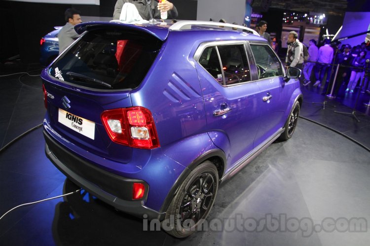 Maruti Ignis rear quarter at the Auto Expo 2016