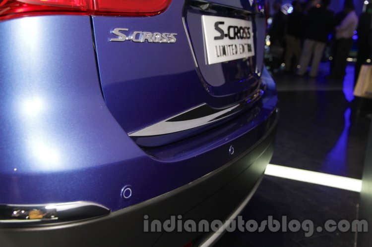 Maruti S-Cross Limited Edition rear sensors at the Auto Expo 2016