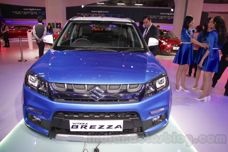Maruti Vitara Brezza front at the 2016 Auto Expo