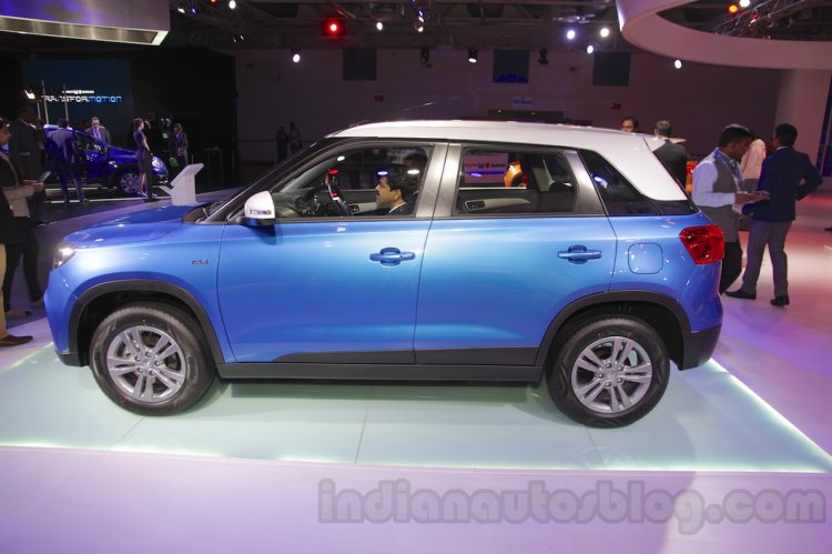 Maruti Vitara Brezza side view at the 2016 Auto Expo