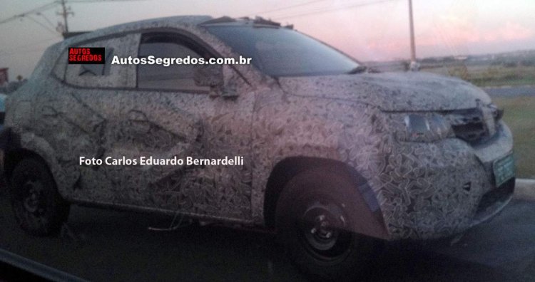 Renault Kwid front spotted testing in Brazil