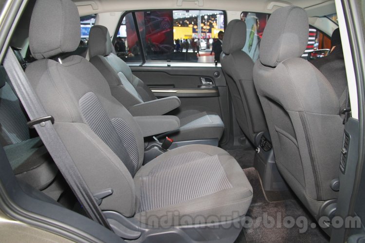 Tata HEXA TUFF rear seats Auto Expo 2016