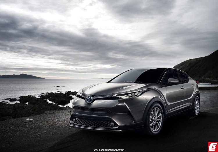 Toyota C-HR compact SUV Rendering