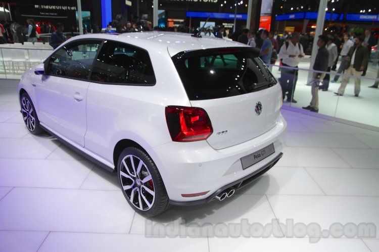 VW Polo GTI rear left three quarter at Auto Expo 2016