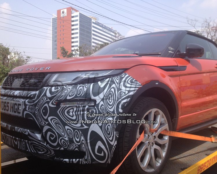 2016 Range Rover Evoque Convertible test mule
