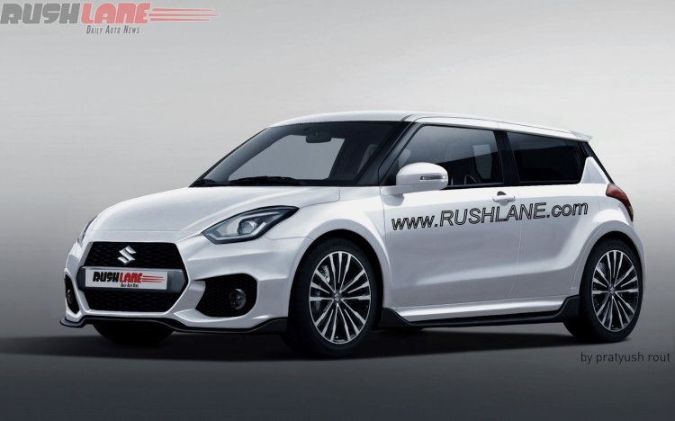 2017 Suzuki Swift Sport front three quarter rendering
