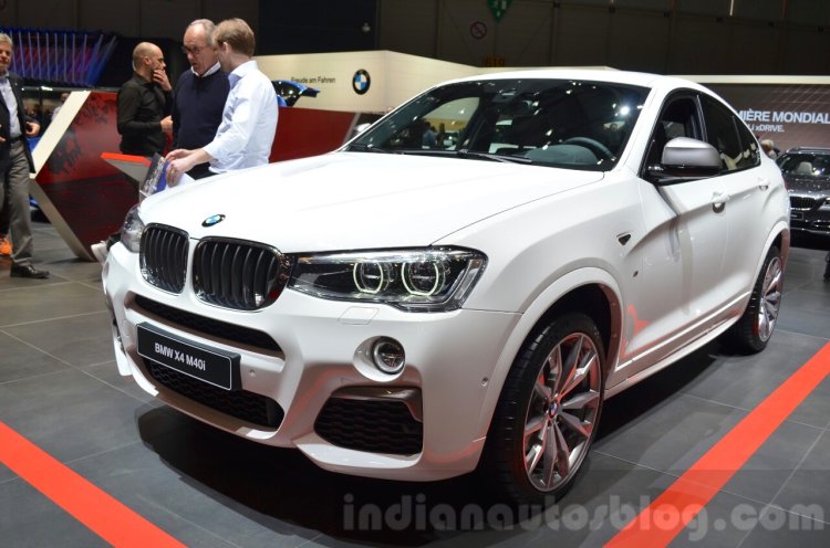 BMW X4 M40i front three quarter at 2016 Geneva Motor Show