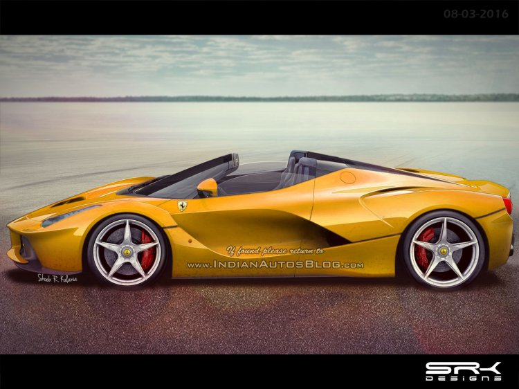 Ferrari LaFerrari Spider rendering